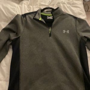 Under armor fleece three quarter zip